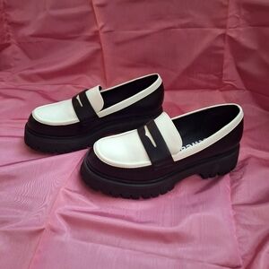 Koi Footwear Black and White Loafers